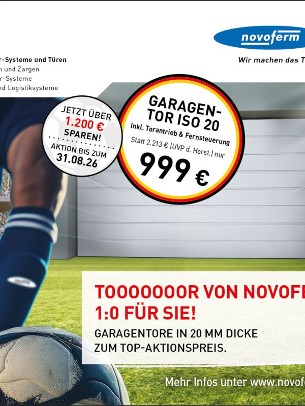 Novoferm Garagen-Sektionaltor ISO 20 Aktion